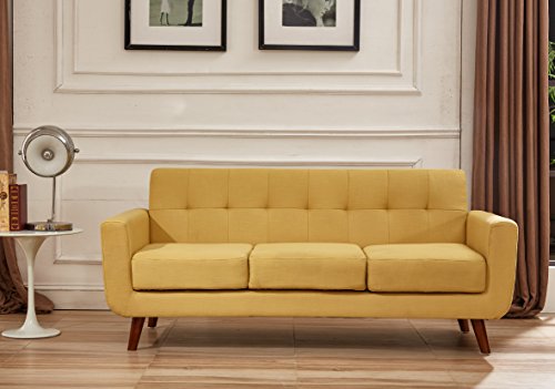 Linen Upholstered Tufted Sofa B100978