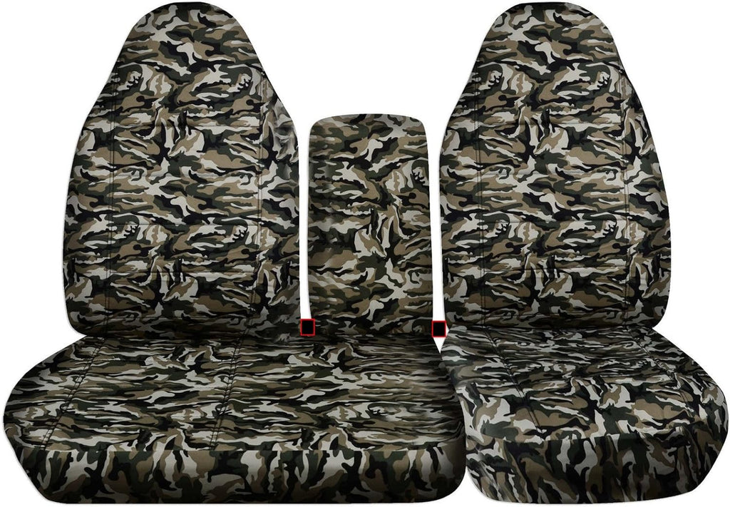 Camo Truck Seat Covers Gray P387088