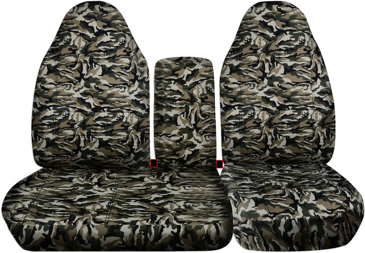 Camo Truck Seat Covers Gray P387088
