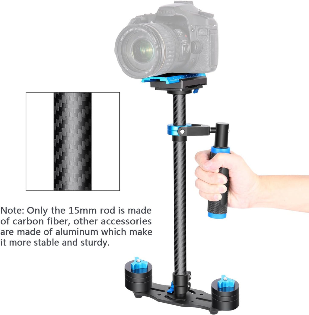 Carbon Fiber Handheld Stabilizer with Quick Release Plate, Pack of 2 H4958