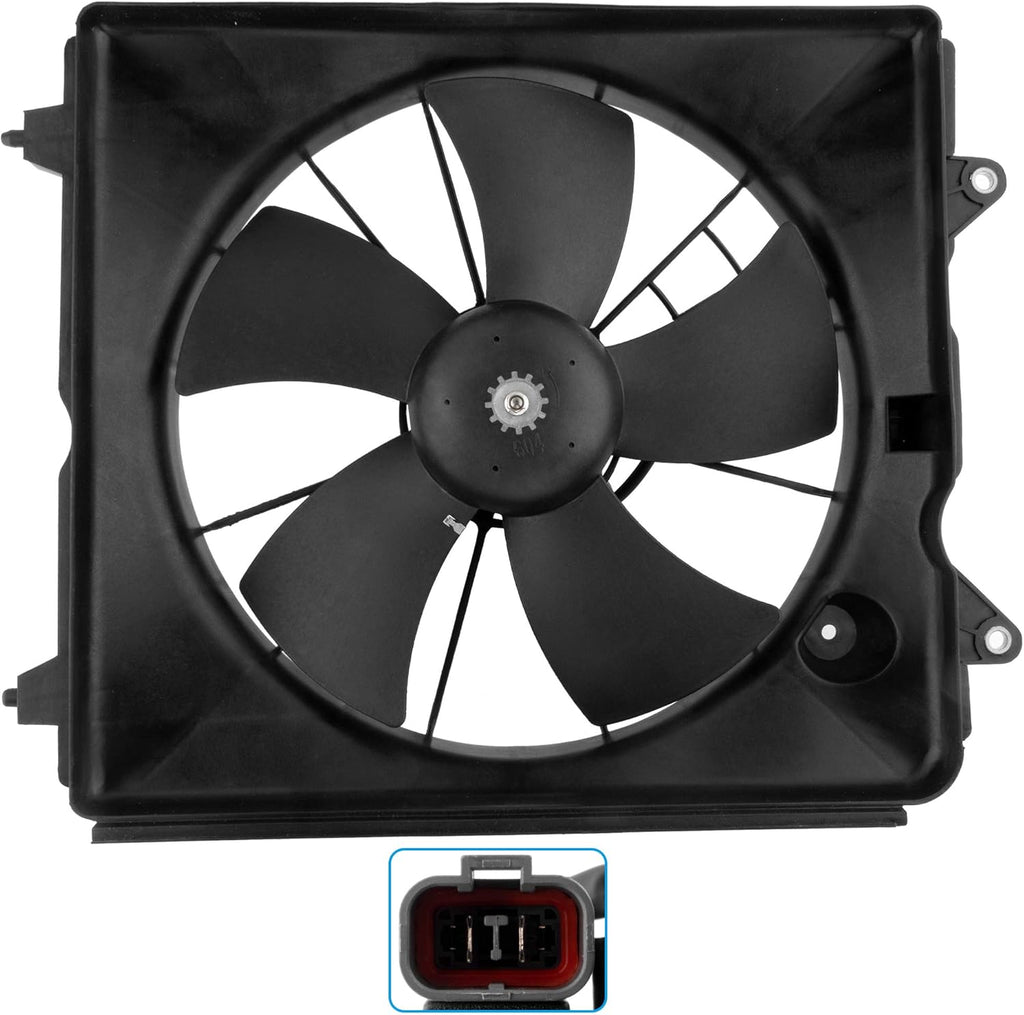 Radiator Cooling Fan Motor Assembly Pack of 2 A85424