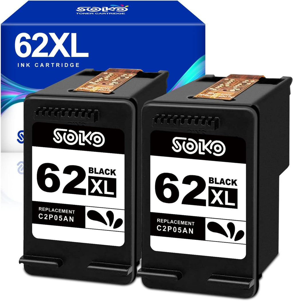 Remanufactured Ink Cartridges 62XL Black Pack of 2 K51577