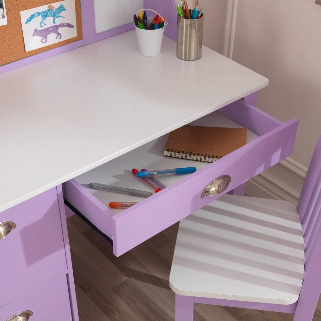 Lavender Study Desk with Chair J3861