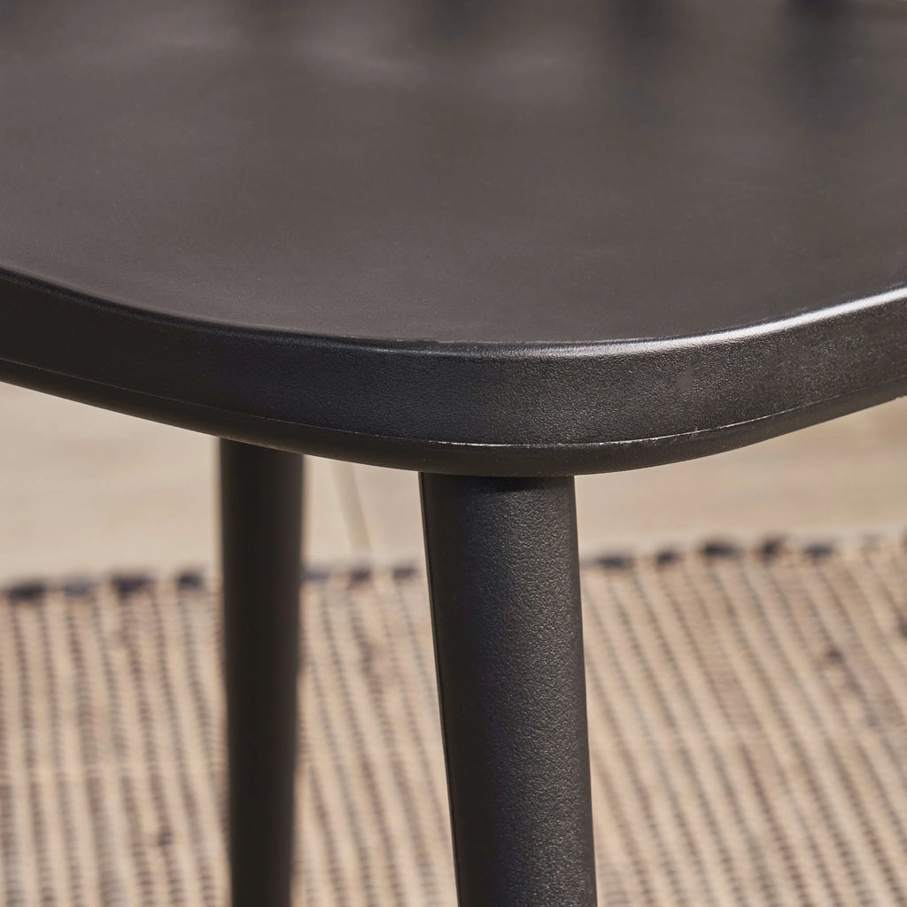 Black Spindle-Back Plastic Dining Chair Set of 2 L157065