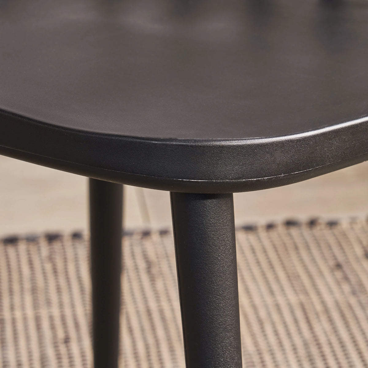 Black Spindle-Back Plastic Dining Chair Set of 2 L157065