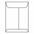 Open End Catalog Envelopes, 8-1/4 x 11-1/4 inch, 28#, White Kraft, Center Seam, Box of 500 W392060
