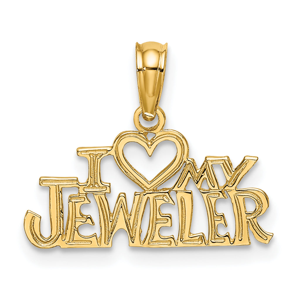 10K Yellow Gold Pendant Charm with 14K Yellow Gold Rope Chain Necklace 16'' Y218761