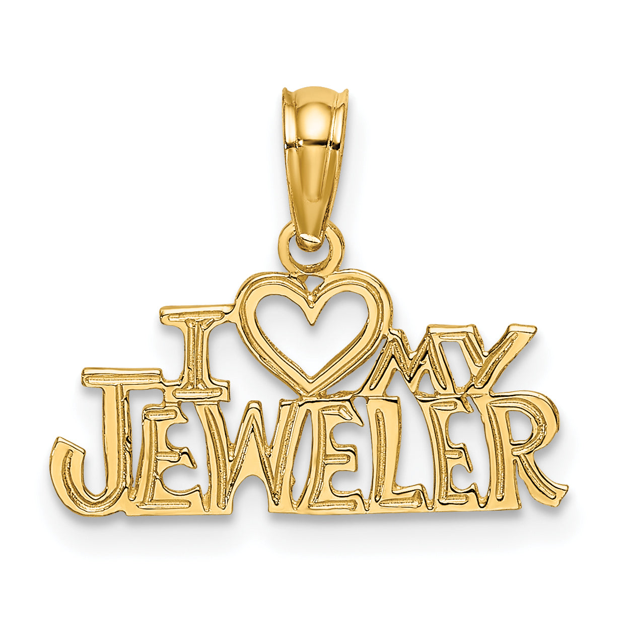 10K Yellow Gold Pendant Charm with 14K Yellow Gold Rope Chain Necklace 16'' Y218761