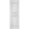 18 in. x 50 in. Primed Pine Raised Panel Shutters Pair Z48187