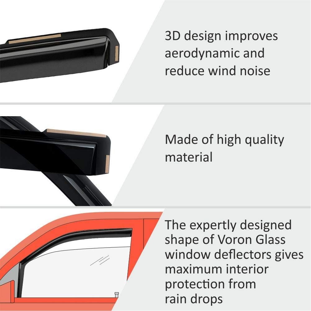 Rain Guards for Trucks, 4 Pieces E226756