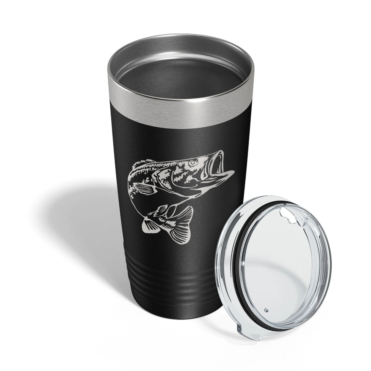 20 oz Insulated Black Travel Mug J555