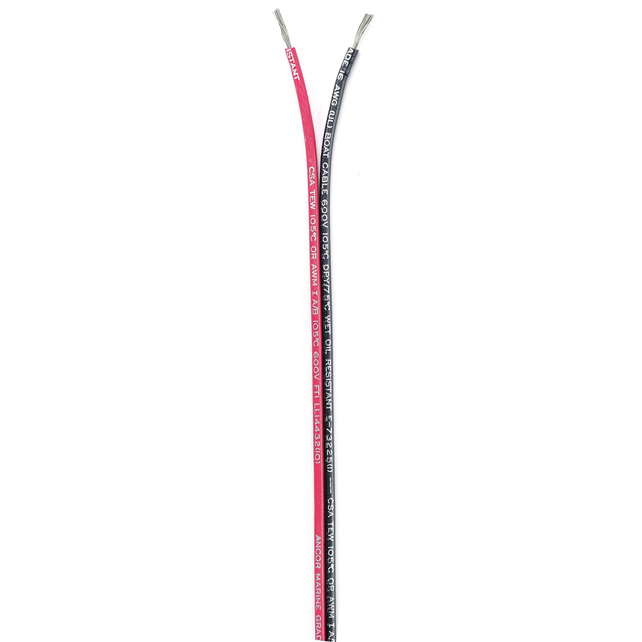 16/2 AWG Red Black Flat Ribbon Bonded Cable C9981
