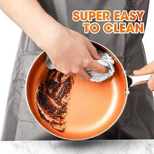 Nonstick Copper Saucepan Set with Lid, 1qt & 2qt G7387