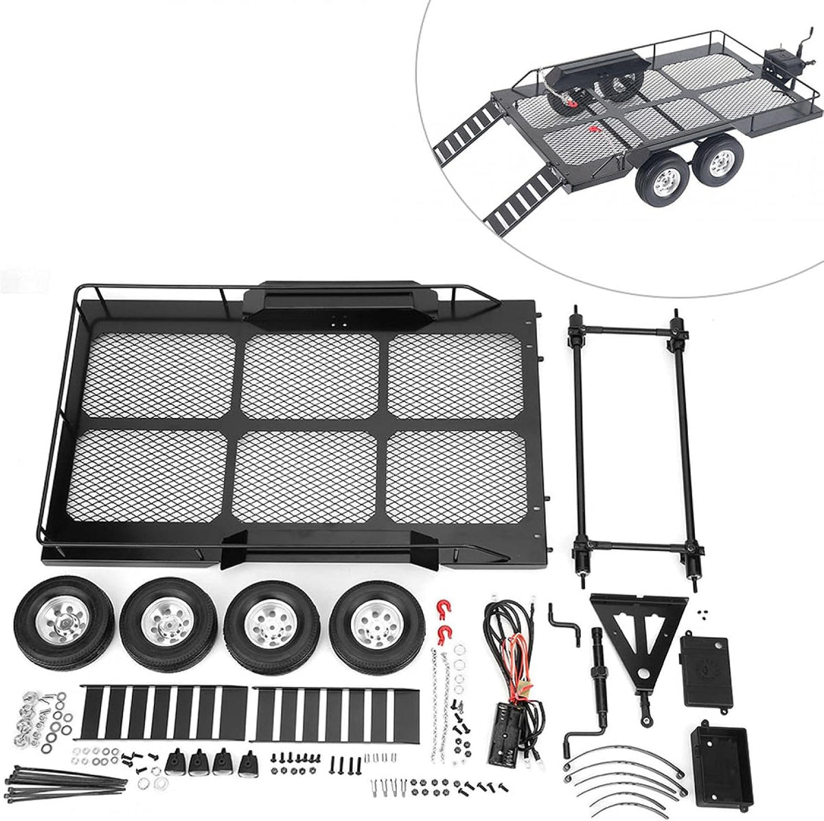 Metal RC Trailer Toy for 1/10 RC Car B5185