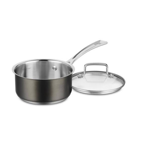 11-Piece Black Stainless Steel Cookware Set C6102