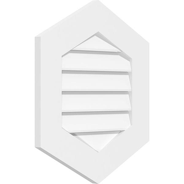 Vertical Peaked Surface Mount PVC Gable Vent V867929