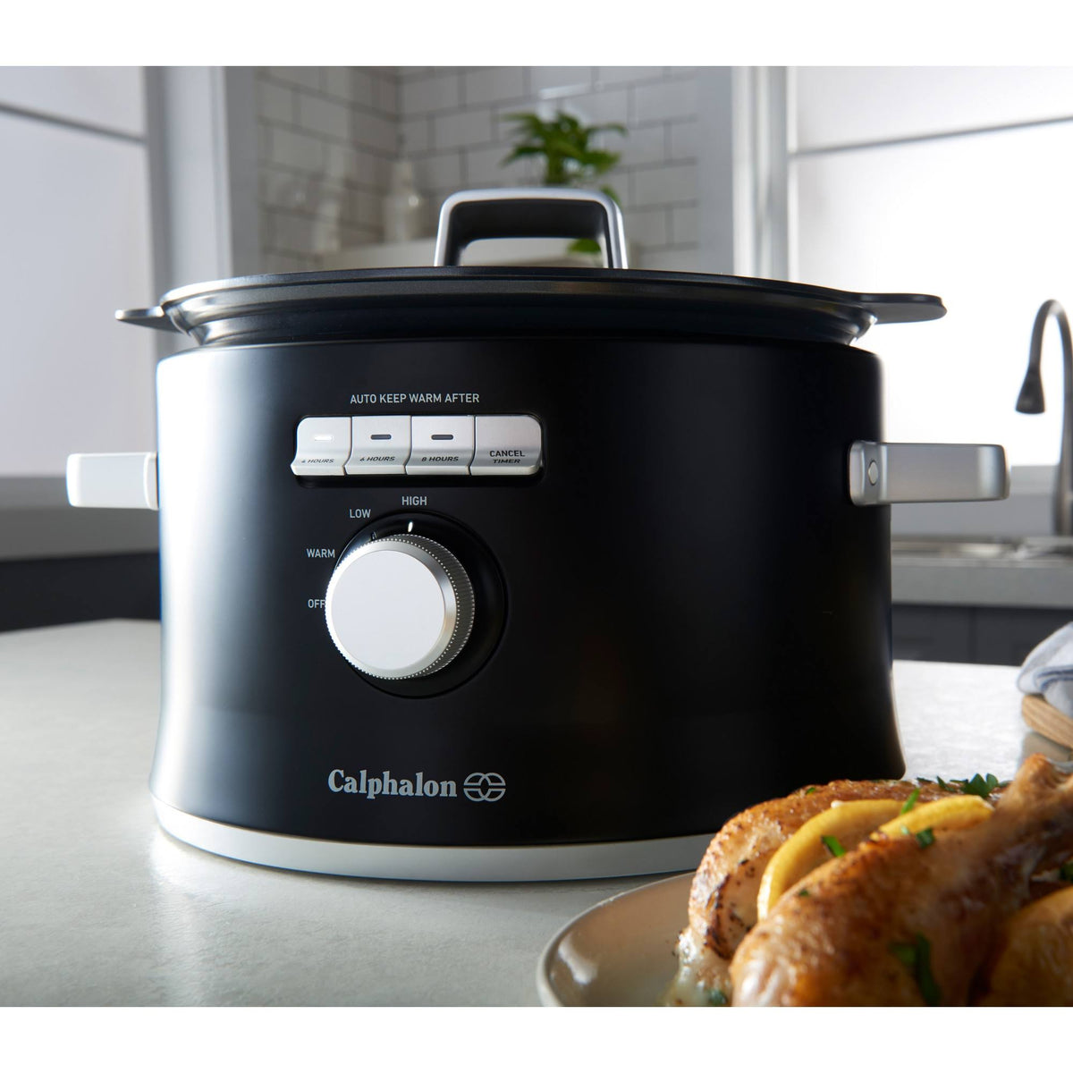 Matte Black Slow Cooker Q88336