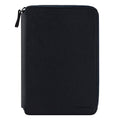Navy Leather Zipper Binder Z74942