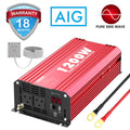1200W Pure Sine Wave Power Inverter DC 12V to AC 120V with Remote Control USB Port LED Display M6829