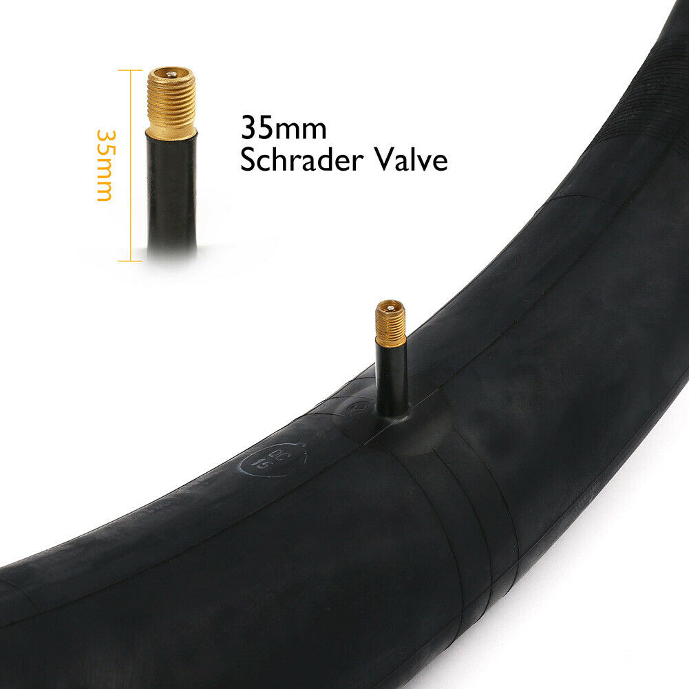 2 Pack 26'' x 4.0 Fat Tire Inner Tube 35mm Schrader Valve with 2 Tire Levers F32007
