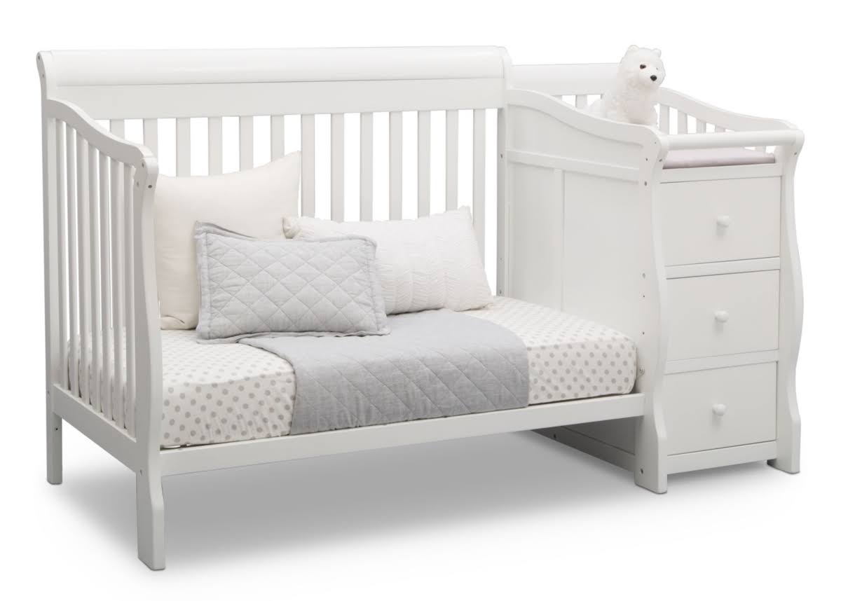 Convertible Crib N Changer Bianca White E401337