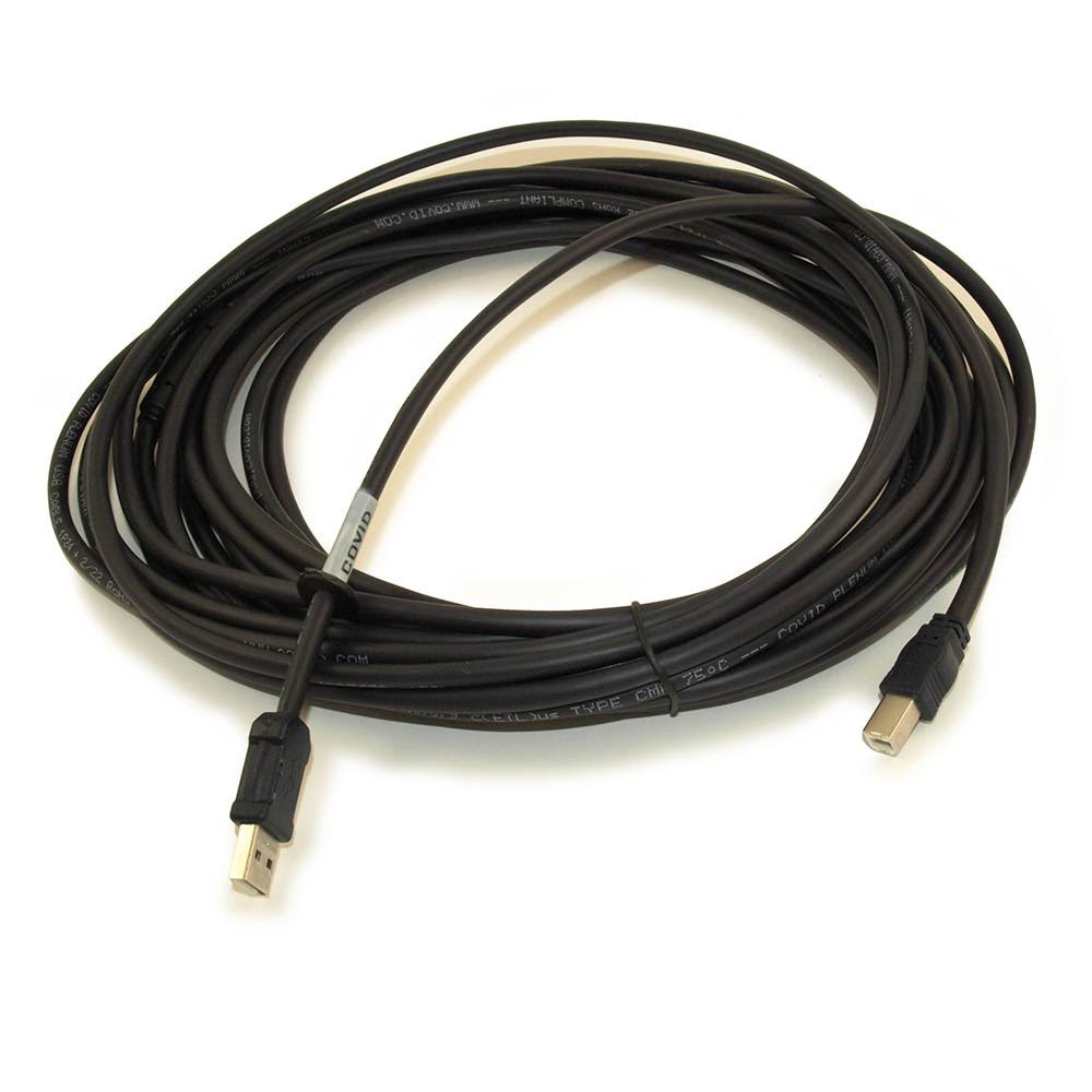 Black 25ft USB 2.0 Active Plenum Cable N3836
