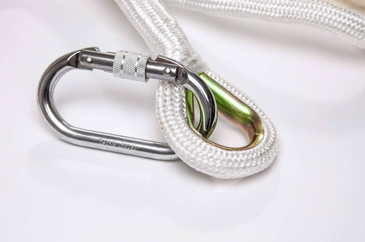 16 ft Flame Resistant Fire Escape Rope Ladder with Hooks I624668