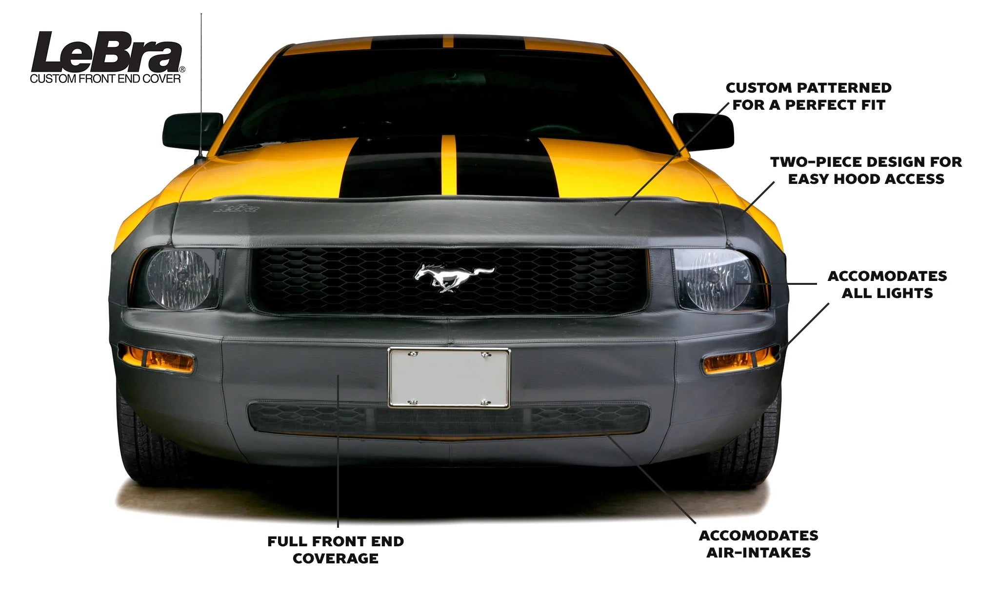 Black Front End Cover for 2004-2005 Subaru Impreza M7383