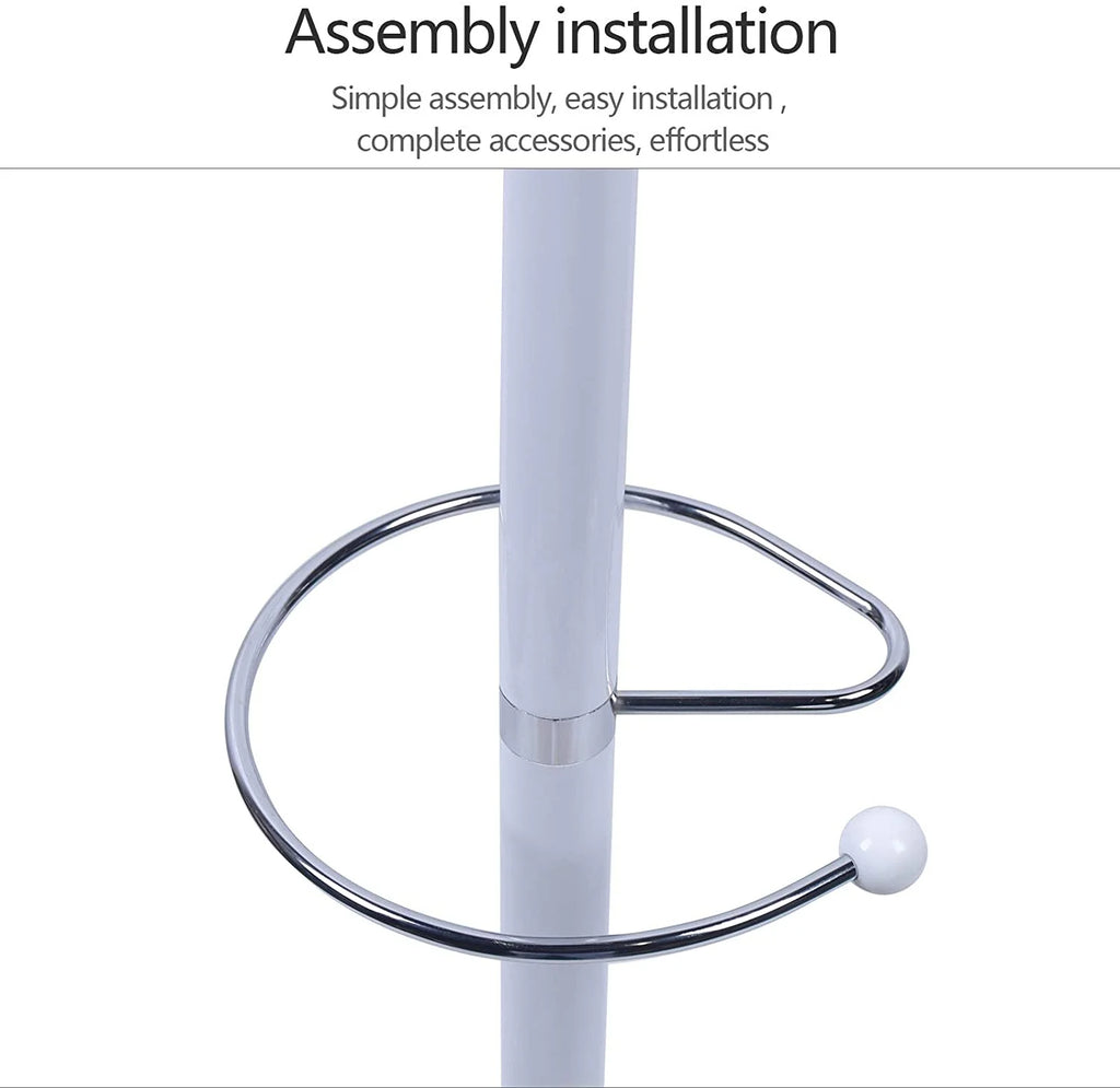 Metal Coat Tree with 16 Hooks and Marble Base N95365