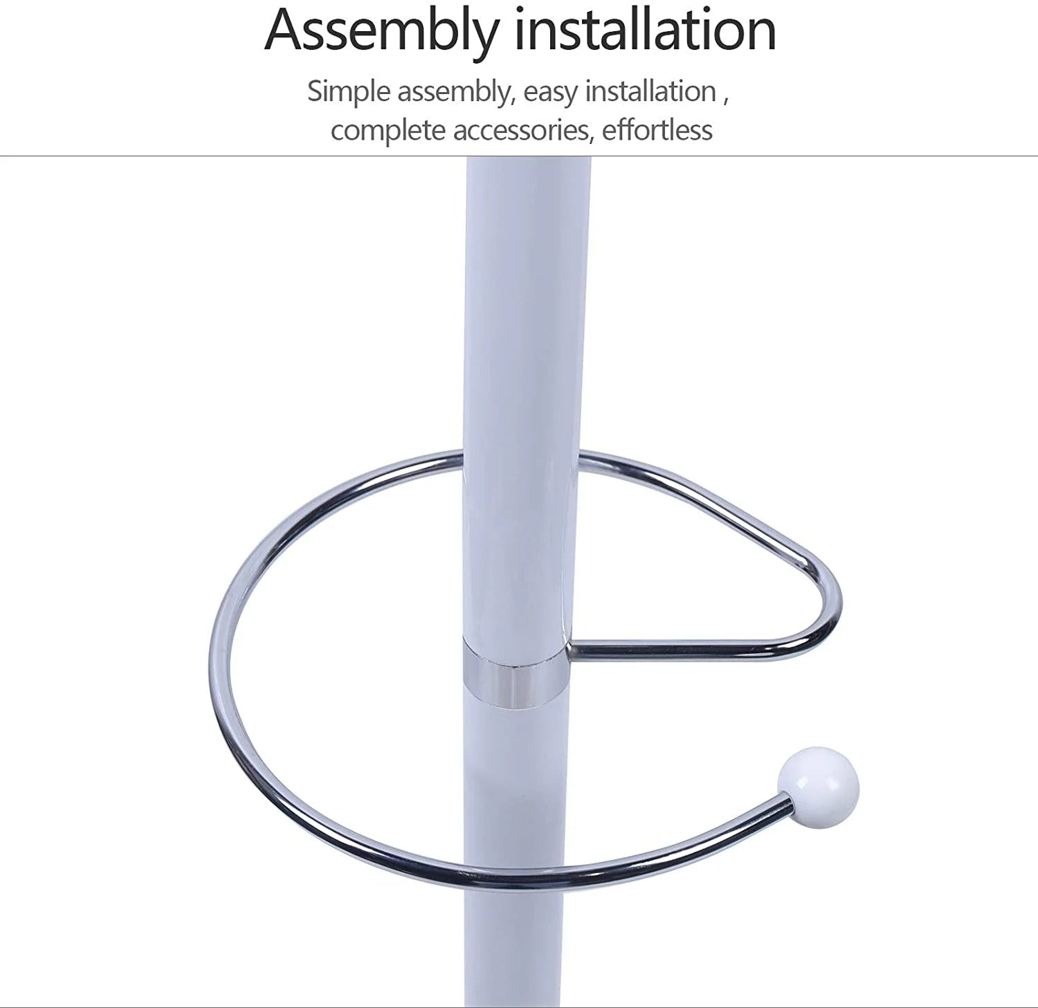 Metal Coat Tree with 16 Hooks and Marble Base N95365