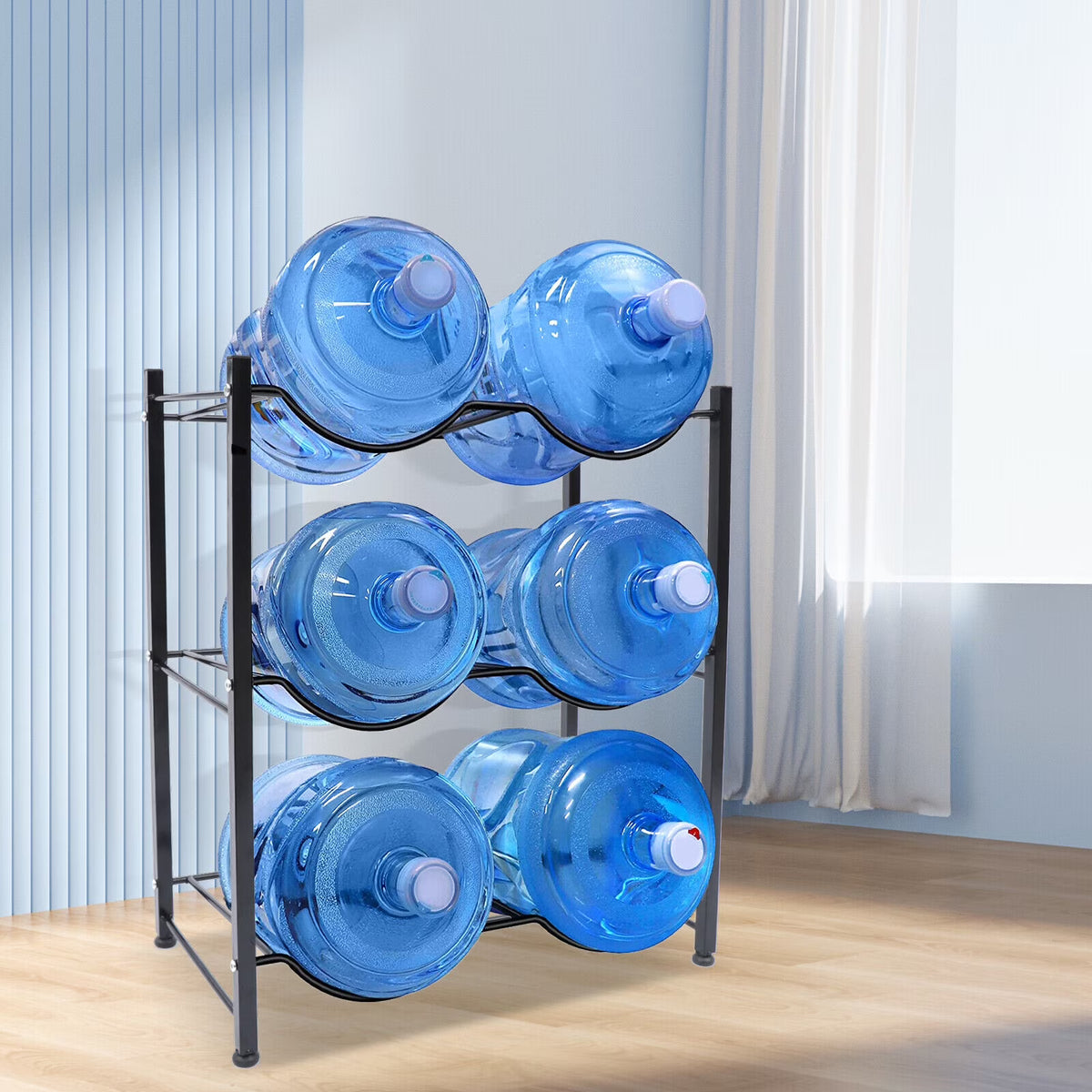 5 Tiers Water Bottle Holder for 6 Bottles D600125
