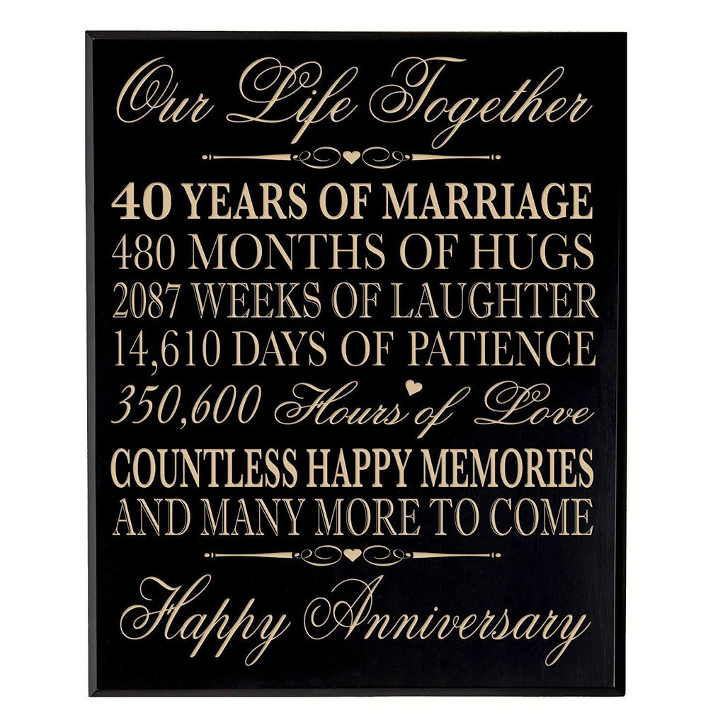 Black Wall Plaque W107002