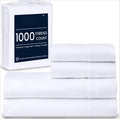 White 4-Piece Queen Egyptian Cotton Sheet Set G243738