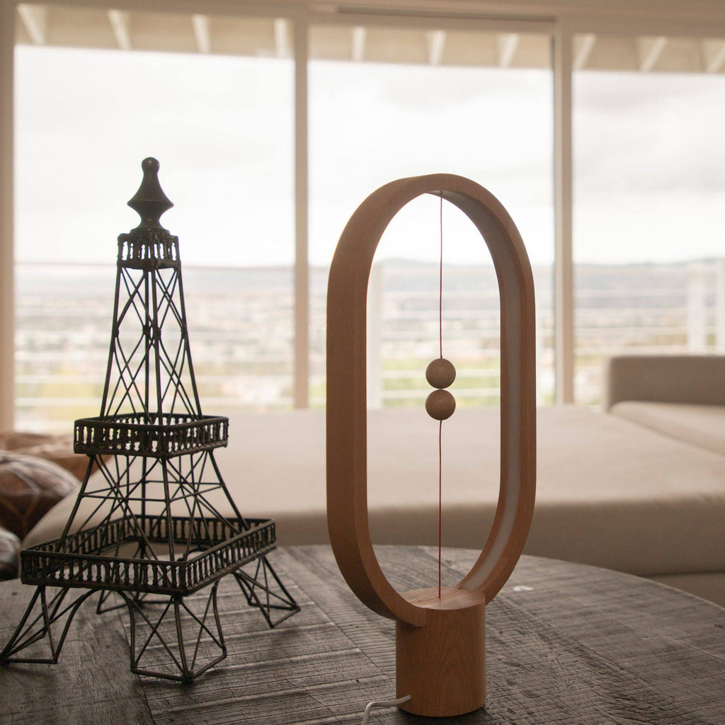 Dark Wood Balance Lamp Y68524