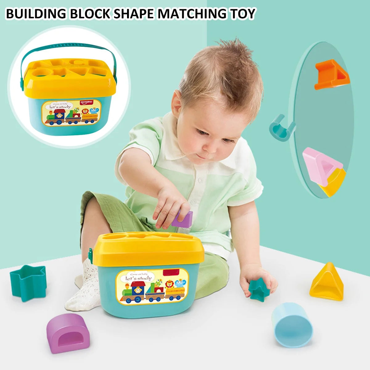 Shape Sorter Baby And Toddler Toys With Abc And Colorful Shapes Blocks Z26728