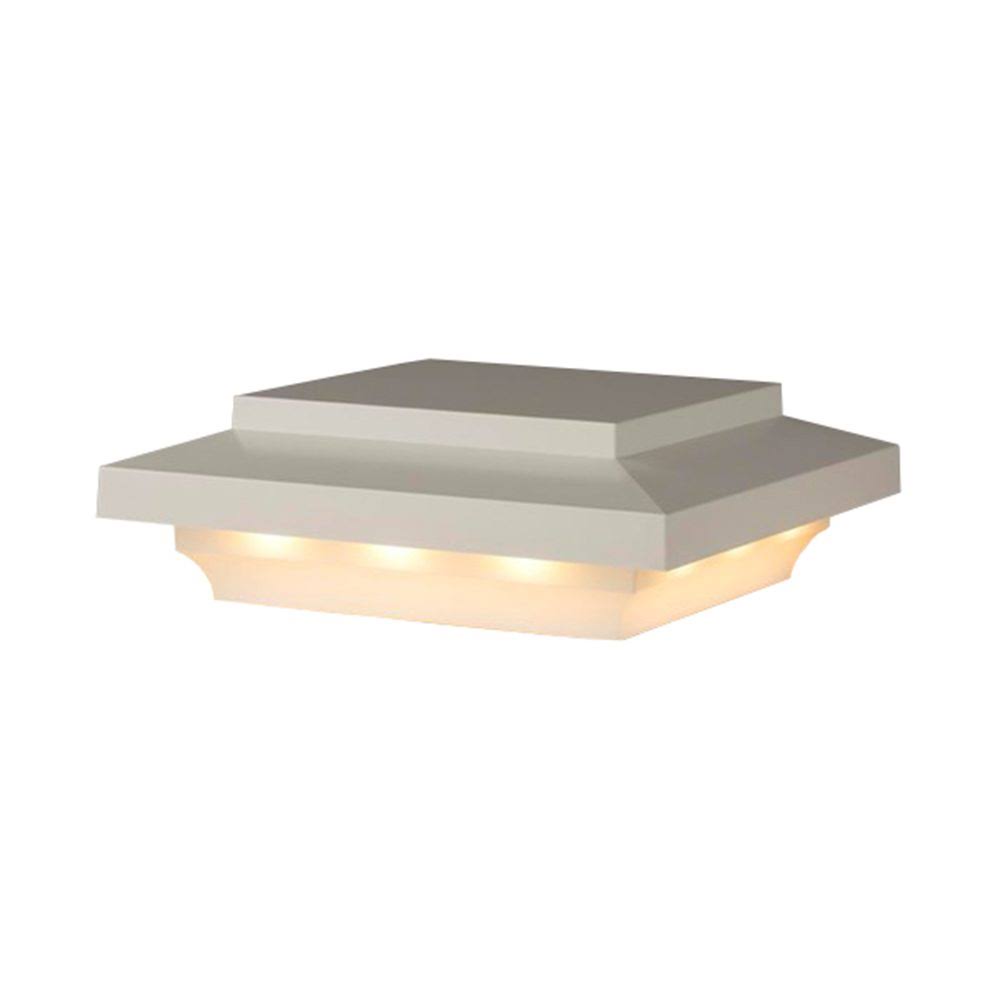 LED Island Post Cap Matte White Q697005