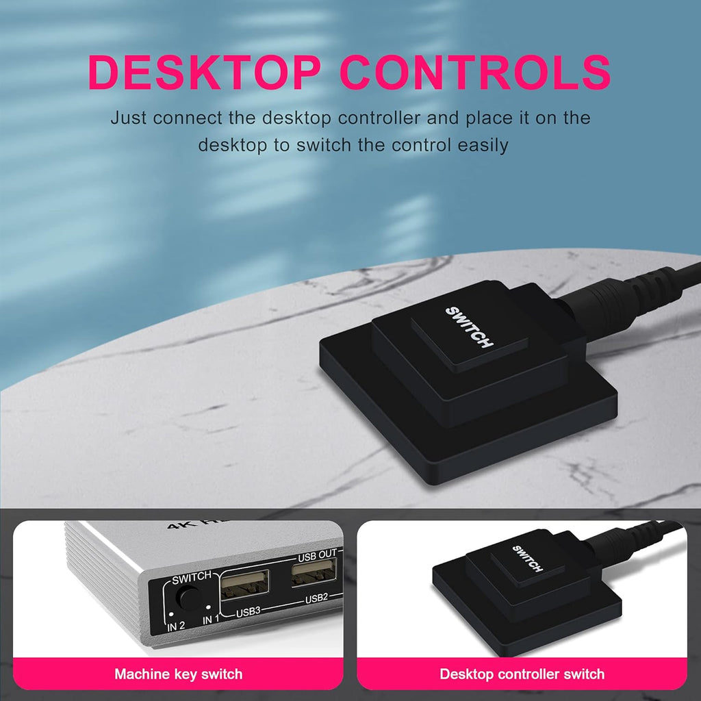 2 Port USB KVM Switch with Audio Output R435