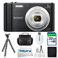 Black Digital Camera with 32GB Accessory Bundle Q410355