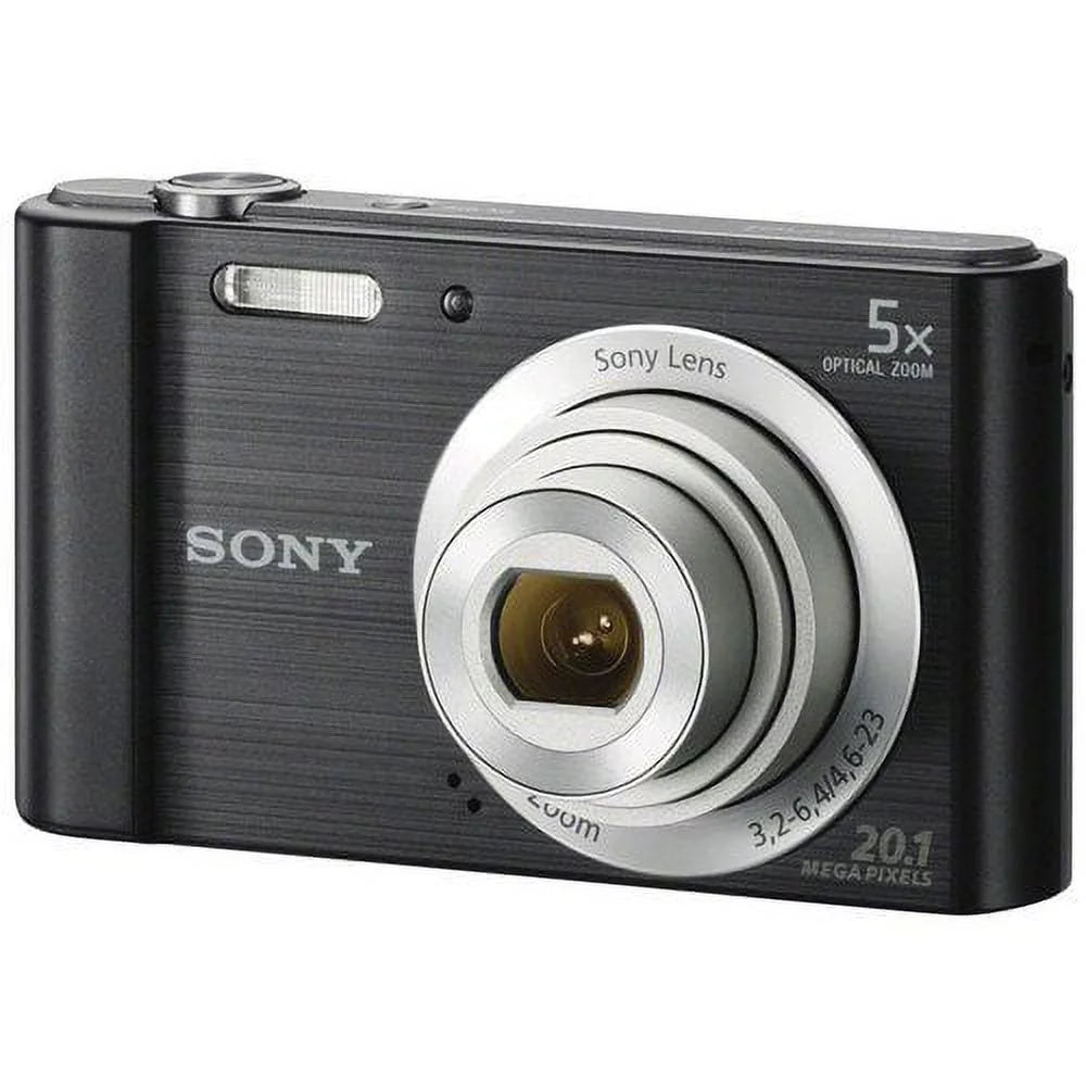 Black Digital Camera with 32GB Accessory Bundle Q410355