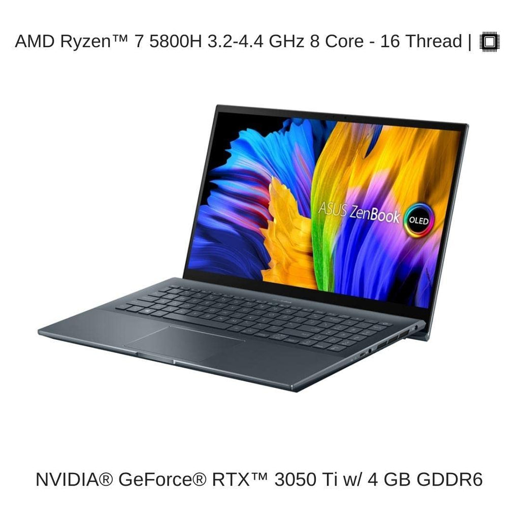 15.6" FHD OLED Touch Laptop with Ryzen 7 5800H, RTX 3050 Ti, 16 GB RAM, 8 TB SSD B35620