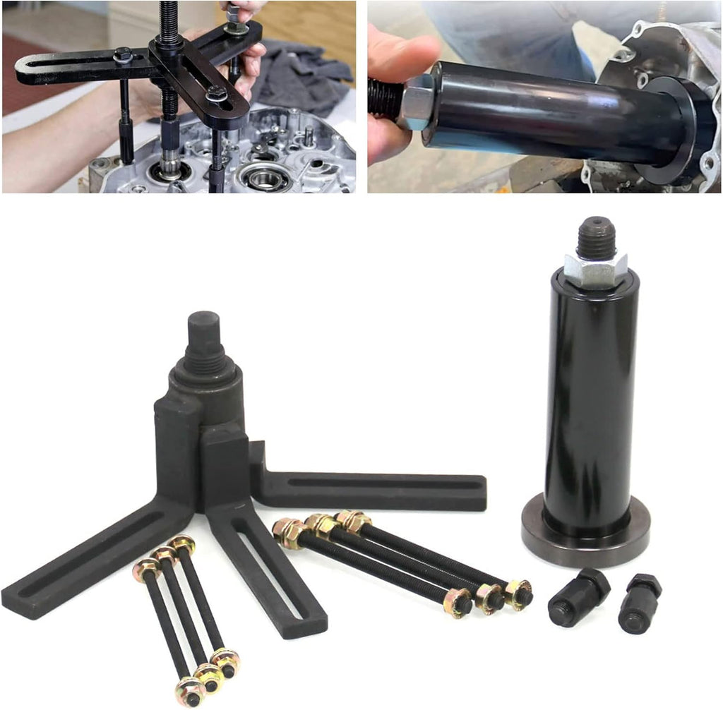 Crank Case Splitter Separator And Crank Puller Installation Tools With C-clip Adapter Pack of 2 Q89714