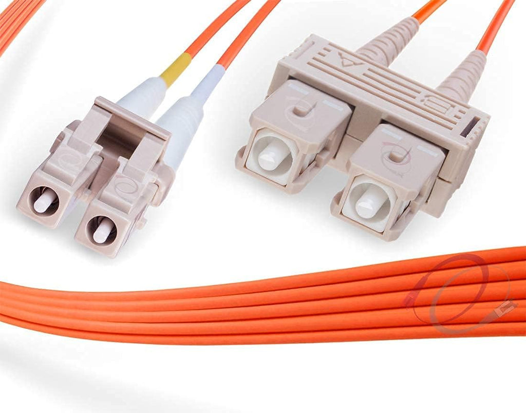 10M Duplex 62.5/125 LC to SC Multimode Fiber Patch Cable O3508