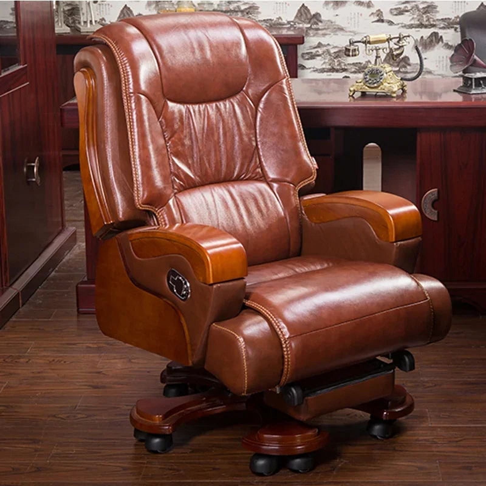 Leather Recliner Ergonomic Computer Massage Chair J289