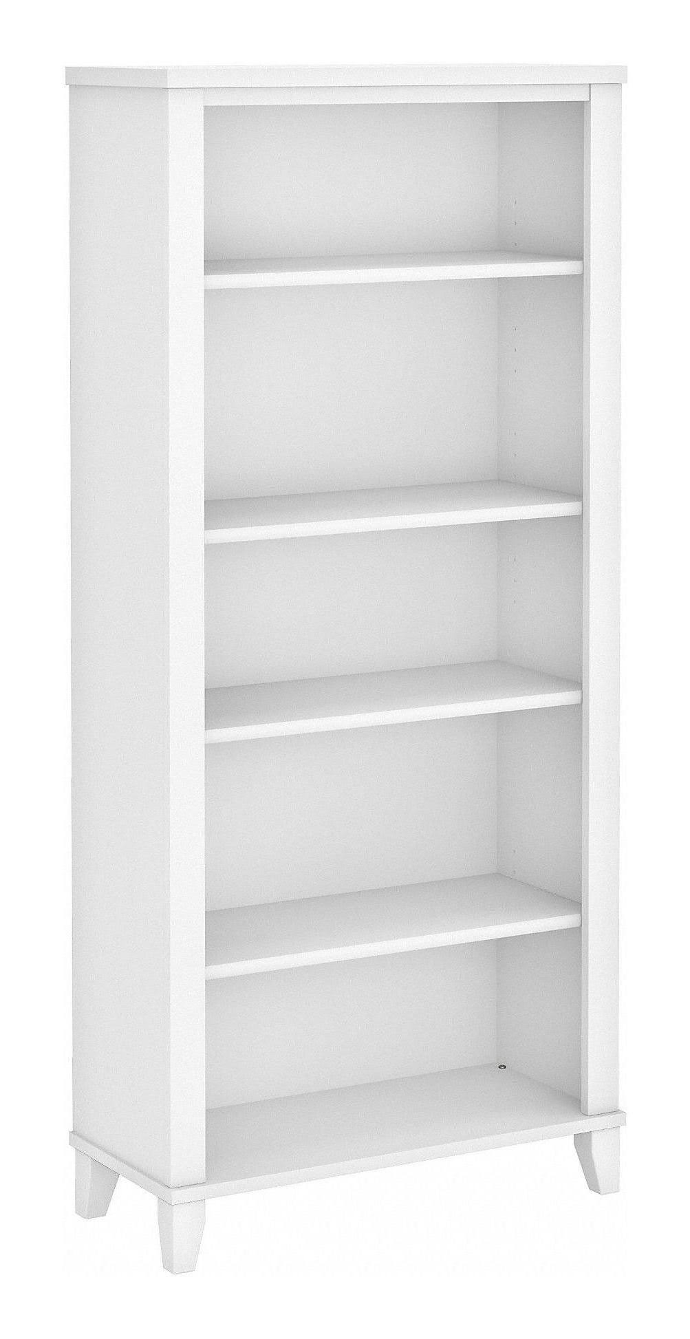 White 5 Shelf Bookcase K31428