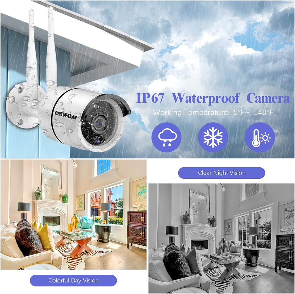 8 Channel 1080P NVR Security Camera System with 4TB Hard Drive G261573