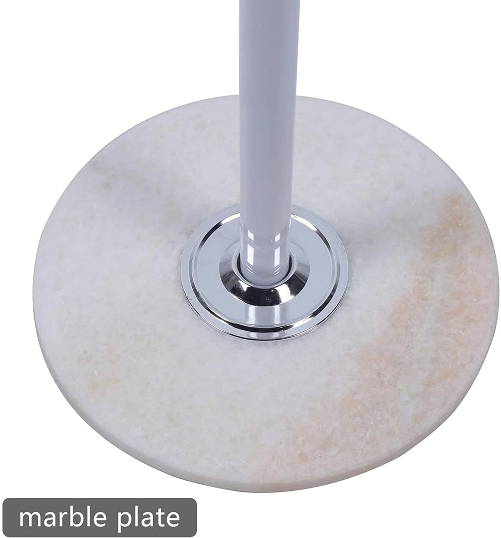 Metal Coat Tree with 16 Hooks and Marble Base N95365