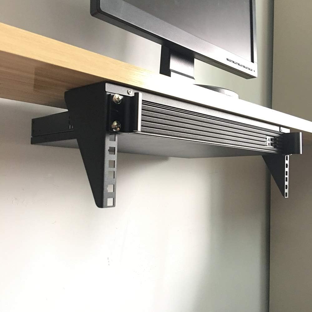 3U Lightweight Foldable Wall Mount Patch Panel Bracket, 19 inch Steel, Pack of 2 I700757