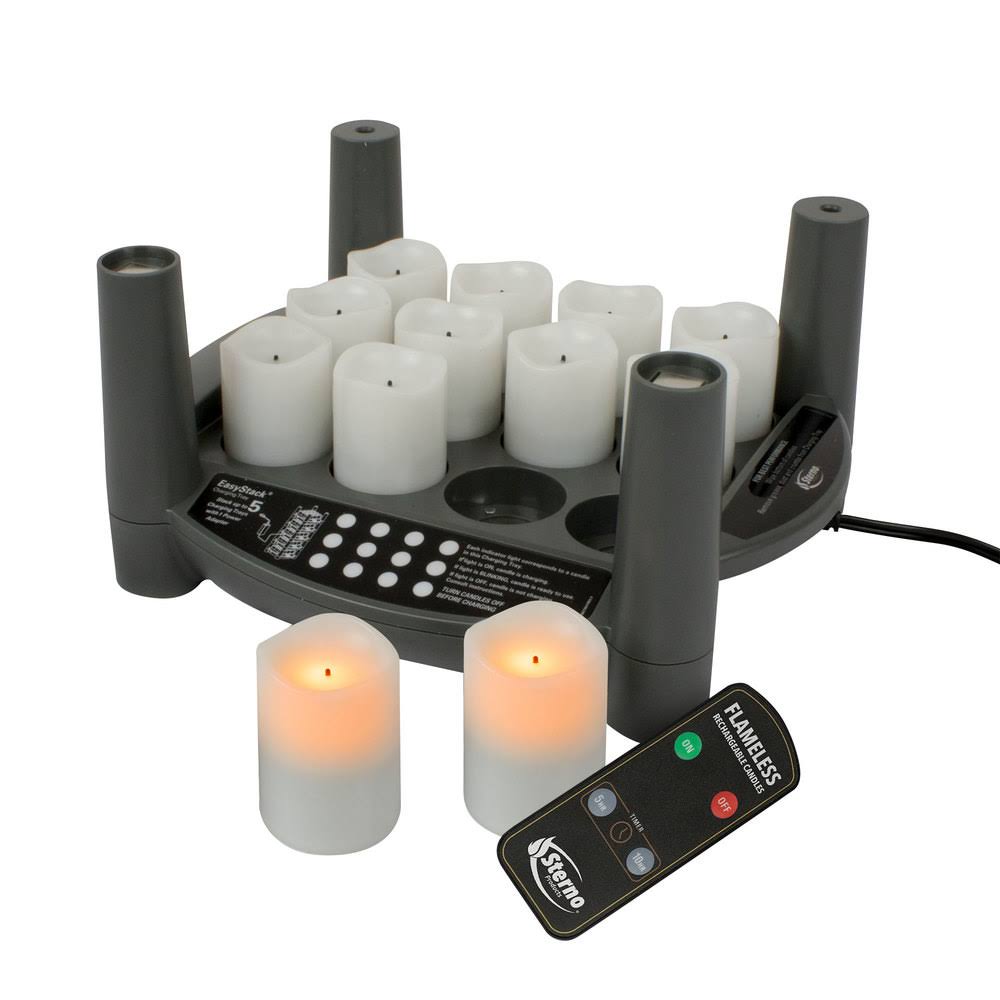 Rechargeable Votive Candle Set, Amber R87725