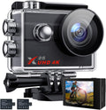 4K Waterproof Action Camera with 2 Batteries and Accessories Pack of 2 V6366