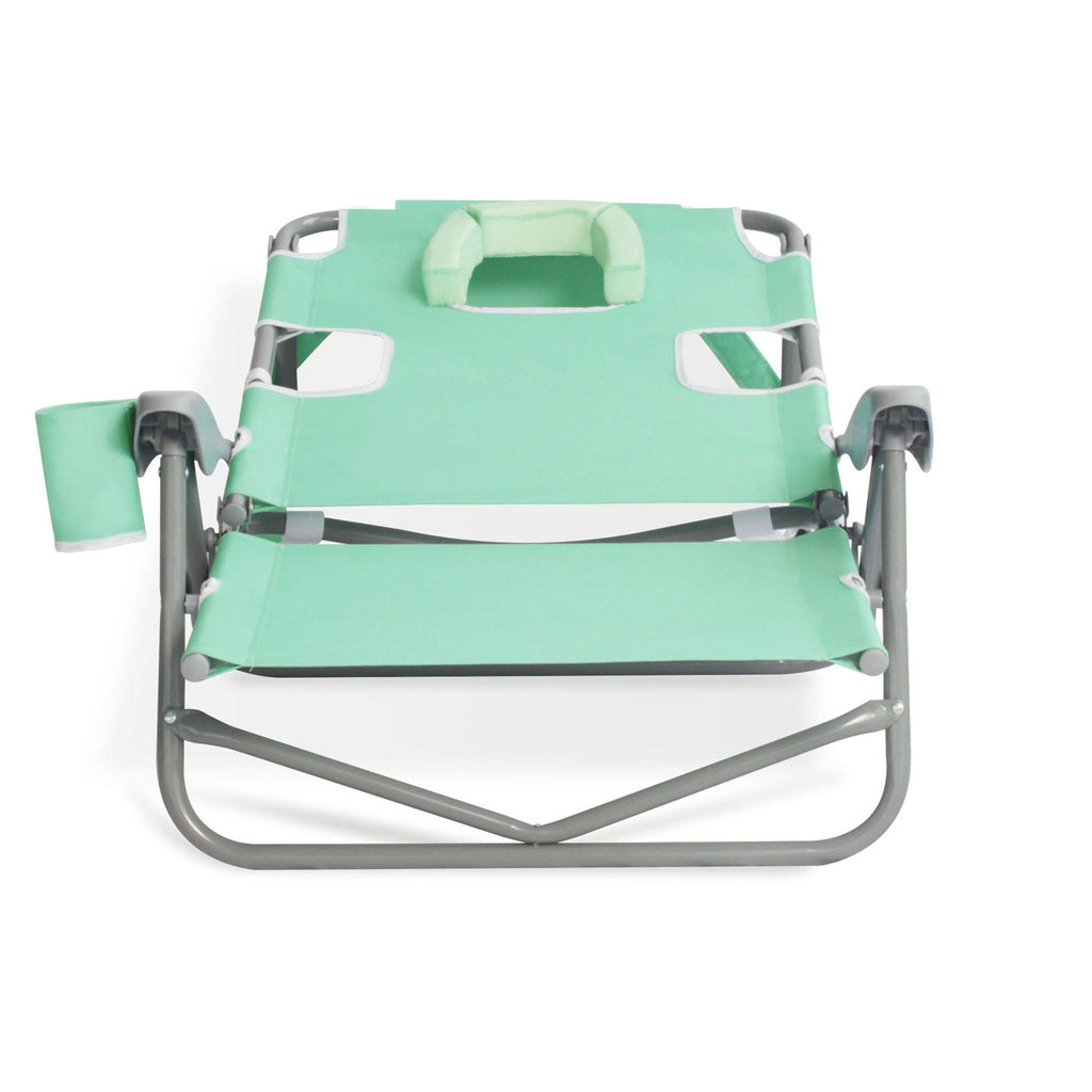 Teal Folding Reclining Outdoor Beach Camping Chair K45457